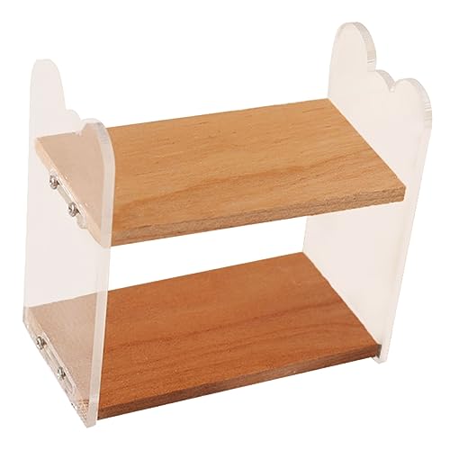 ifundom Puppenhaus Bücherregal Miniatur Miniatur-bücherregal Für Puppenhaus Kleines Bücherregal Für Puppenhaus Miniaturmöbel Puppenhaus Mini-bücherregal Puppenhausregale Modern Acryl von ifundom