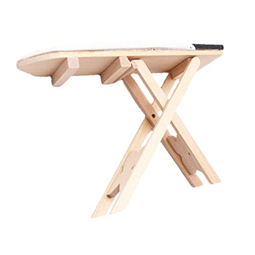 ifundom Puppenhaus Bügeltisch Hauszubehör Heimdekoration Mini-Bügelbrett für kinderspielzeug Kid Toys Mini-Tischverzierung aus Eisen Miniatur-Tischwerkzeuge aus Eisen Holz ifundom Puppenhaus Bügeltisch Hauszubehör Heimdekoration Mini-Bügelbrett für kinderspielzeug Kid Toys Mini-Tischverzierung aus Eisen Miniatur-Tischwerkzeuge aus Eisen Holz von ifundom