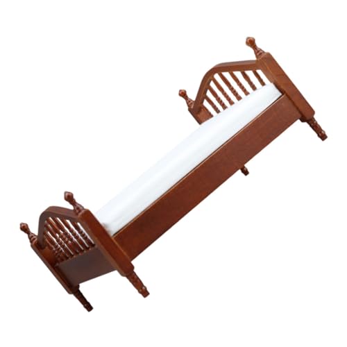 ifundom Puppenhaus Doppelbett Holz Puppenhausbett Miniatur Wohnzimmermöbel Vintage Puppenhausmöbel Spielzeugmöbel Für Puppenhauszubehör Puppenhausmöbel Brauner Stoff ifundom Puppenhaus Doppelbett Holz Puppenhausbett Miniatur Wohnzimmermöbel Vintage Puppenhausmöbel Spielzeugmöbel Für Puppenhauszubehör Puppenhausmöbel Brauner Stoff von ifundom