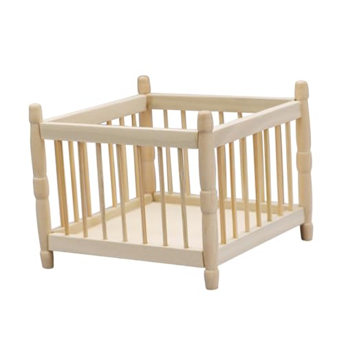 ifundom Puppenhaus Ideales Zubehör Für Puppen Schlafzimmer Miniatur Puppenspielzeug Puppenbett Neutralem Design von ifundom