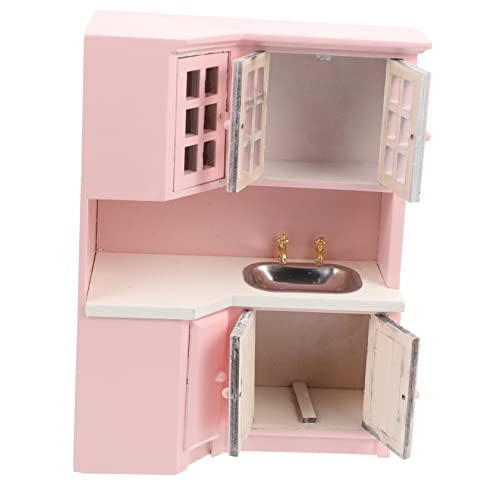 ifundom Miniatur Küchenschrank Holz Möbel Für Puppenhaus Maßstab Realistische Spüle Und Arbeitsplatte Dekoration Für Ihr -Projekt ifundom Miniatur Küchenschrank Holz Möbel Für Puppenhaus Maßstab Realistische Spüle Und Arbeitsplatte Dekoration Für Ihr -Projekt von ifundom