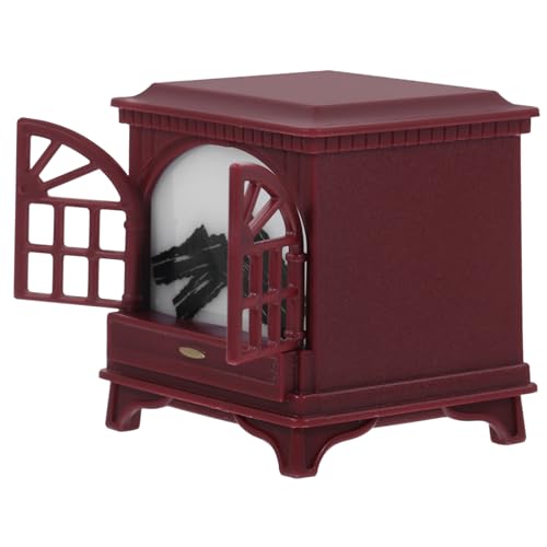 ifundom Puppenhaus Mini Kamin Kleines Tiny Houses Kleine Hausdekoration Das Puppenhausmöbel Puppenmöbel Tiny Homes Modelle Puppenhauszubehör Kunststoff Schwarz von ifundom