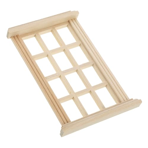 ifundom Realistisches Mini-holzfenster Im Maßstab 112 Puppenhaus-fensterrahmen Miniatur-zubehör Für Puppenhaus- von ifundom