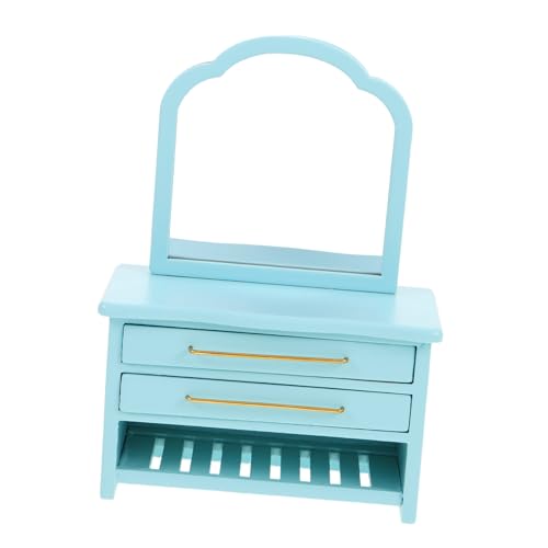 ifundom Puppenhaus Möbel Blau Lackiert Schminktisch Dekoration Für Schlafzimmer Wohnzimmer Zubehör ifundom Puppenhaus Möbel Blau Lackiert Schminktisch Dekoration Für Schlafzimmer Wohnzimmer Zubehör von ifundom