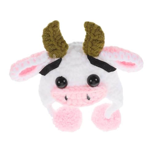 ifundom Puppenhaus Ornamente Kuh Hut Mini Strickmütze Handwerk Versorgung Hut Für Puppen von ifundom