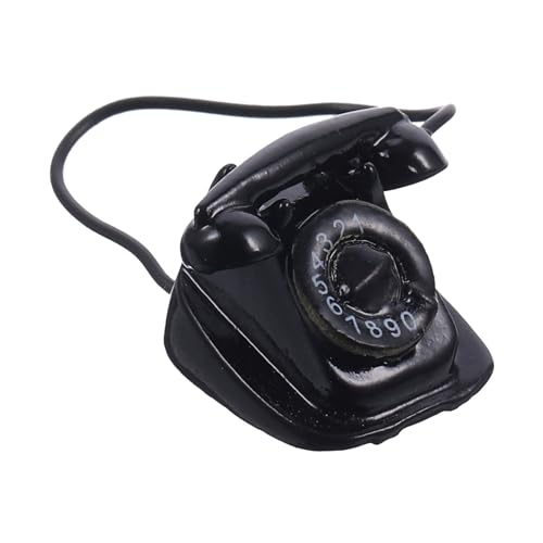 ifundom Retro Miniatur Telefon Vintage Puppenhaus Zubehör Handgefertigte Mini Telefon Figurine Für Dekoration Und Mikrolandschaft Für Geburtstagsfeiern ifundom Retro Miniatur Telefon Vintage Puppenhaus Zubehör Handgefertigte Mini Telefon Figurine Für Dekoration Und Mikrolandschaft Für Geburtstagsfeiern von ifundom