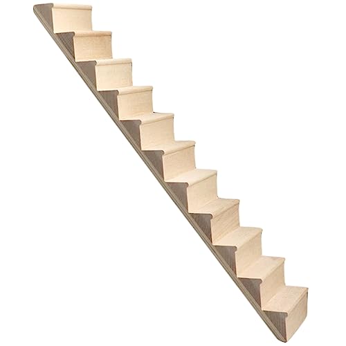 ifundom Puppenhaus Treppe Puppenzubehör Miniatur Häuser Mini-bücher Gefälschte Pflanze Puppenstubenmöbel Mini-Essen Puppenhaus-küche Puppenmöbel Anlage Bausatz Hölzern von ifundom