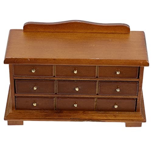 ifundom Puppenhausmöbel Mini- Puppenhäuser Puppenmöbel Bausatz Puppenhaus Minischrank Puppenhaus-miniaturmöbel Kleiner Aufbewahrungsschrank Für Das Puppenhaus Holz von ifundom