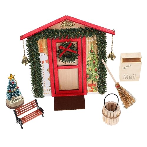 ifundom Puppenhausmöbelzubehör 1 Set Puppenhaus Weihnachtsdeko Miniatur Tür Für Puppenhaus Weihnachtsatmosphäre Zubehör DIY Deko Für Puppenstube Rote Türminiaturen Perfekte Ergänzung Für Ihr ifundom Puppenhausmöbelzubehör 1 Set Puppenhaus Weihnachtsdeko Miniatur Tür Für Puppenhaus Weihnachtsatmosphäre Zubehör DIY Deko Für Puppenstube Rote Türminiaturen Perfekte Ergänzung Für Ihr von ifundom