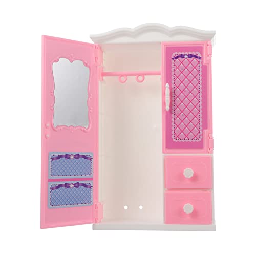 ifundom Puppenkleiderschrank Zubehör Kleidung Puppenmöbel Puppengarderobe Puppenspielzeug Puppenschrank Kinderspielzeug Kleiderschrank Für Puppenkleider Rosa Plastik ifundom Puppenkleiderschrank Zubehör Kleidung Puppenmöbel Puppengarderobe Puppenspielzeug Puppenschrank Kinderspielzeug Kleiderschrank Für Puppenkleider Rosa Plastik von ifundom