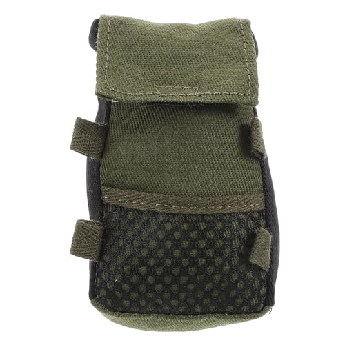 ifundom Puppenrucksack Minirucksack Kleiner Rucksack Miniatur Puppenkleid Rollenspiel Rucksack Puppenschultasche Miniaturrucksack Strandtasche Grünes Tuch von ifundom