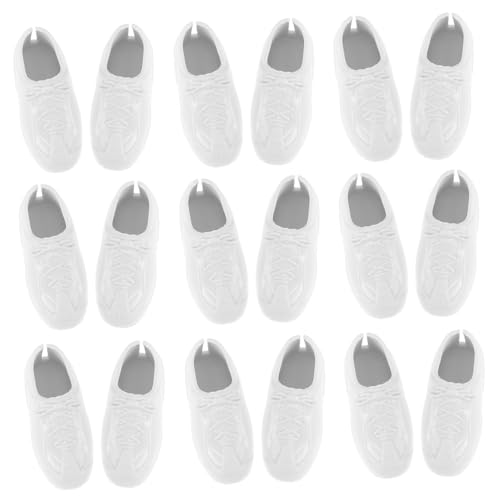 ifundom Puppenschuhe Formelle Schuhe Miniatur-Herrenschuhe Spielzeugschuhe Minischuhe Aus Kunststoff Puppenhaus-schuhzubehör Puppe Miniaturschuhe Mini-Turnschuhe Schuhe Für Puppen Plastik von ifundom