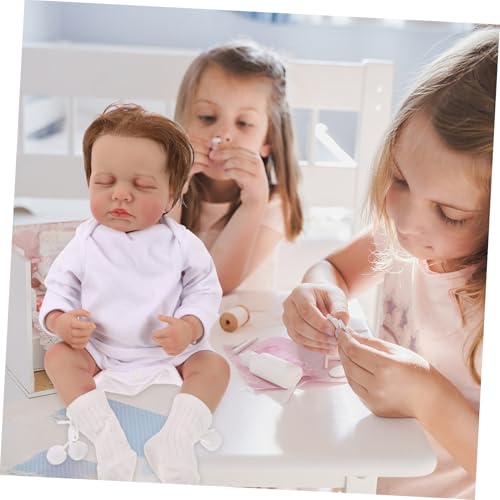ifundom Puppenspielzeug Realistische Puppen Neugeborene Babypuppen Zubehör Reborn Boy Vivid Doll Lebensechte Babypuppen Mit Haaren Boy Reborn Dolls von ifundom