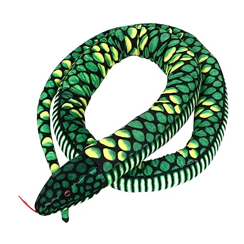 ifundom Python-Puppe für kinderspielzeug spielzeuge für spaß wichtelgeschenke lustig Kid Toys Spielzeugplüsch Plüschschlangenspielzeug PP Baumwolle Green ifundom Python-Puppe für kinderspielzeug spielzeuge für spaß wichtelgeschenke lustig Kid Toys Spielzeugplüsch Plüschschlangenspielzeug PP Baumwolle Green von ifundom