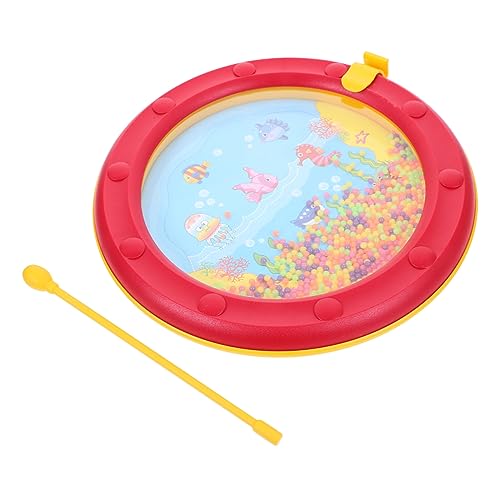 ifundom Rassel Handtrommel Kinderwelle Perlentrommel Handtrommelinstrument Für Ozeantrommeln Pädagogische Wellentrommeln Rot Plastik ifundom Rassel Handtrommel Kinderwelle Perlentrommel Handtrommelinstrument Für Ozeantrommeln Pädagogische Wellentrommeln Rot Plastik von ifundom