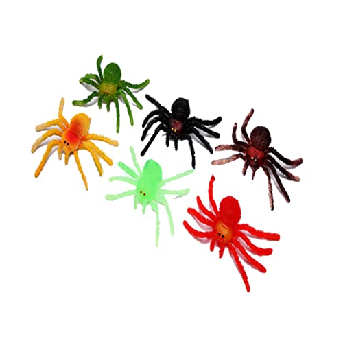 ifundom Realistische Gefälschte Spinnen Realistisches Spinnenspielzeug Spielzeug Gummi Fake Spider Gummispinne Realistic Spider Spielzeug Spinnen Dekorationen Halloween Kind von ifundom