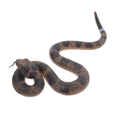 ifundom Realistische Gummischlange Klapperschlange mit Klapperschlangenton Weiches Detailgetreues Interaktives Tiermodell für Party-deko und Halloween Scherzartikel von ifundom