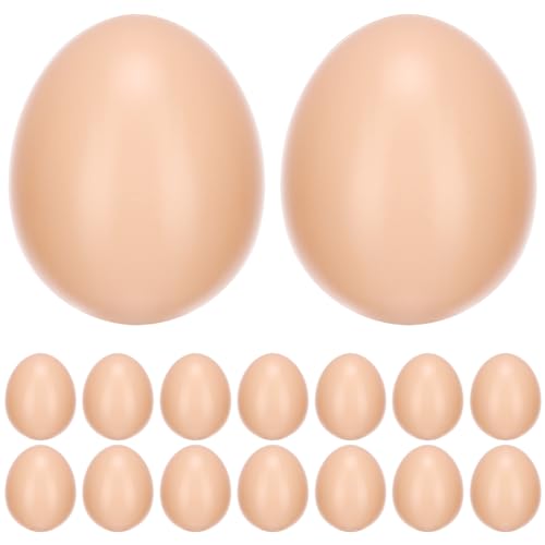 ifundom 20-teiliges Set Mit Hühnereier-attrappen Realistische Simulation Von Plastikeiern Für Kinder Osterdekoration Sichere Und Robuste Spielzeugformen von ifundom