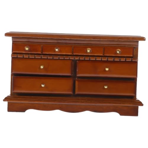 ifundom Realistischer Miniatur Holz Tv Schrank Modell Nachttisch Puppenhaus Dekoration Beistelltisch für DIY Mini Haus Wohnaccessoires von ifundom