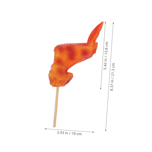 ifundom Realistisches BBQ Hähnchenflügel Modell aus PVC Künstliche Gefüllte Grillhähnchen-deko Langlebiges Fake Food Prop für Küchen Barbecue-Dekoration für Speisekarte Fotorequisiten von ifundom