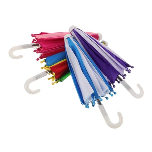 ifundom Regenschirme Regenschirm Modelle Für Puppenhäuser Dekorationszubehör Für Puppen Regen Regenschirm Accessoire Regenbogen Und von ifundom