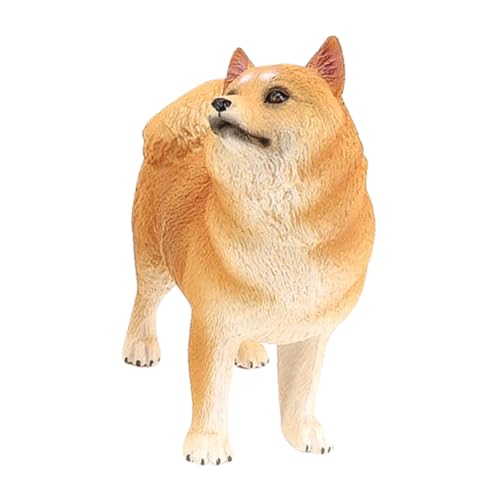 ifundom Samoyed Hundemodell Realistisches Tierfigur aus Kunststoff für Dekoration und Lernspielzeug und Langlebig von ifundom