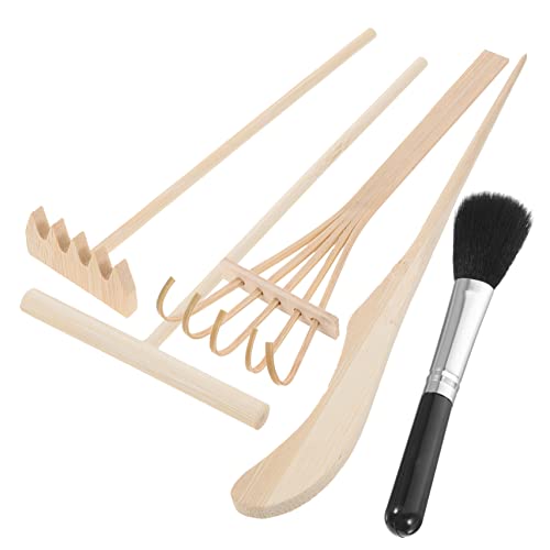 ifundom Sandschaufel Kinder 5 Teiliges Set Miniatur Rakel Für Sandmalerei Kreative Werkzeuge Für Sandkunst Und Bastelarbeiten Inklusive Sandpusher Zahnraupen Gebogenem Rake Bambusnadel Und Pinsel von ifundom