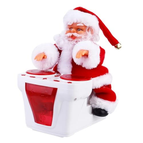 ifundom Santa Trommelpuppe für kinderspielzeug spielsachen für Weihnachts Deke Kleinkind Jungs elektrisches trommelnder Weihnachtsmann Plastik Weiß ifundom Santa Trommelpuppe für kinderspielzeug spielsachen für Weihnachts Deke Kleinkind Jungs elektrisches trommelnder Weihnachtsmann Plastik Weiß von ifundom