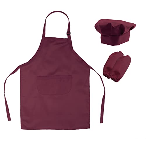 ifundom Satz Kinderschürze Küchenzubehör für Kleinkinder-Utensilien Kochschürzen Kind backt kochmesser kinderkochmesser Kinderkoch-Spielset Kochen Ärmel rot ifundom Satz Kinderschürze Küchenzubehör für Kleinkinder-Utensilien Kochschürzen Kind backt kochmesser kinderkochmesser Kinderkoch-Spielset Kochen Ärmel rot von ifundom