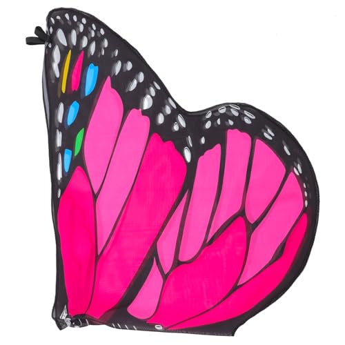 ifundom Schmetterlings-umhang Halloween-schmetterlingskostüm Prinzessinnen-verkleidung Feenflügel Für Erwachsene Schmetterlingsschal Mantel Kleiner Schmetterling Gurt Chiffon Kleinkind von ifundom