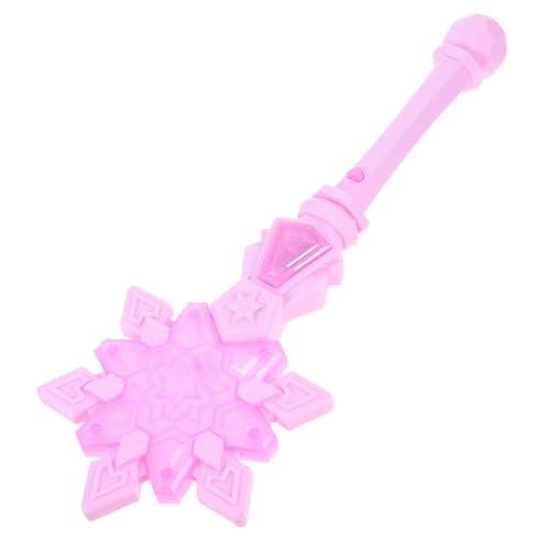 ifundom Schnee Zauberstab Party zubehör Party Dekoration Rollenspiel Geburtstagsgeschenk Leuchtstab für Schneespielzeug Zauberstäbe Plastik Rosa von ifundom