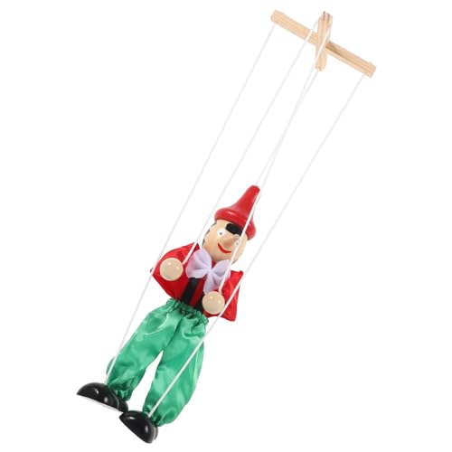 ifundom Schnur Marionette Spielzeug für Fadenpuppen Spielzeug zum Ziehen von Schnüren Kinder Puppen kinderpuppe pupskissen spielzeuge unfertige Holzfiguren interaktives Spielzeug hölzern von ifundom