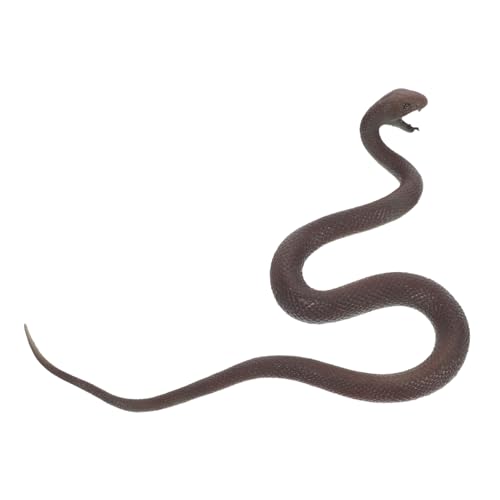 ifundom Schwarzes Mamba -schlangenmodell Streich Und Verachten Kleine Spielsachen Streiche Schlangen-streichspielzeug Jahr Der Schlangenverzierung Lebensechte Schlange Chocolate von ifundom