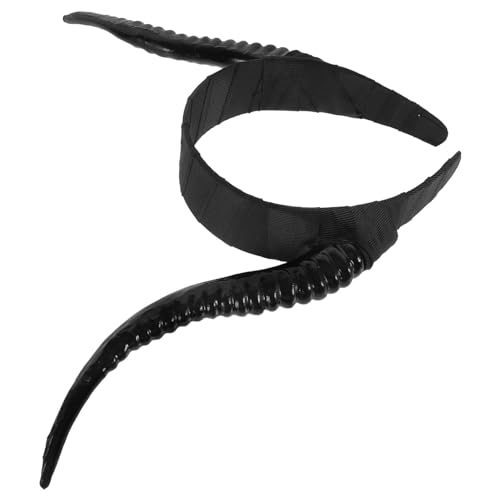 ifundom Schwarzes Teufelshörner-Stirnband Schafhörner-Haarband Für Frauen Und Männer Halloween-Kostüm Haar-Accessoires ifundom Schwarzes Teufelshörner-Stirnband Schafhörner-Haarband Für Frauen Und Männer Halloween-Kostüm Haar-Accessoires von ifundom