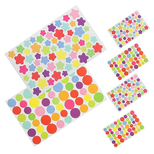ifundom Scrapbooking-Aufkleber 6er-Pack Sternförmige Aufkleber für Dekoratives Telefon Laptop Tagebuch von ifundom