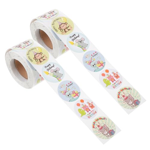 ifundom Selbstklebende „Happy Birthday“-Aufkleber 2 Rollen Elegantes für Partys ifundom Selbstklebende „Happy Birthday“-Aufkleber 2 Rollen Elegantes für Partys von ifundom