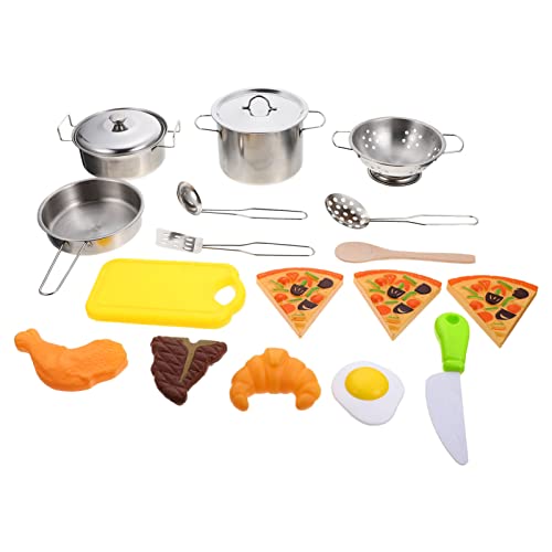 ifundom Kinder-kochspielzeug-Set Für Jungen Und Mädchen Spielküchenspielzeug Kochgeschirr Aus Edelstahl Sicher Für Kleinkinder ifundom Kinder-kochspielzeug-Set Für Jungen Und Mädchen Spielküchenspielzeug Kochgeschirr Aus Edelstahl Sicher Für Kleinkinder von ifundom