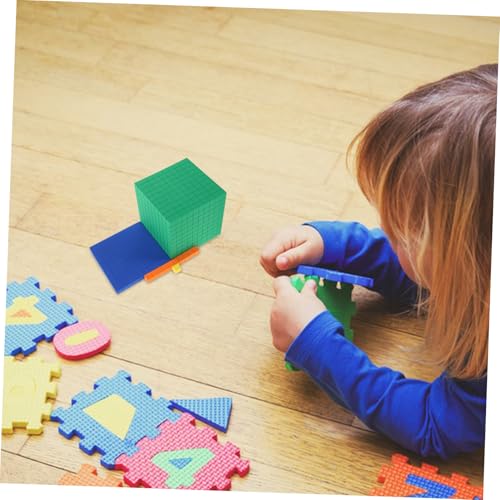 ifundom Sicherer Schaumstoff mathematikblock für Basis zähleinheiten mit Vierstufigem Dezimalsystem Pädagogisches Lernspielzeug für Frühkindliche Entwicklung und Zahlenverständnis von ifundom