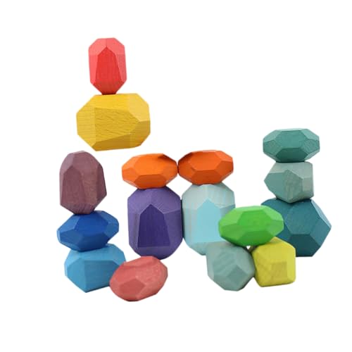 ifundom Sicheres Stapelstein-Spielzeug Aus Holz 16-teiliges Set Lernspielzeug Für Jungen Und Mädchen Zur Hand-Augen-koordination Und Visuellen Entwicklung ifundom Sicheres Stapelstein-Spielzeug Aus Holz 16-teiliges Set Lernspielzeug Für Jungen Und Mädchen Zur Hand-Augen-koordination Und Visuellen Entwicklung von ifundom