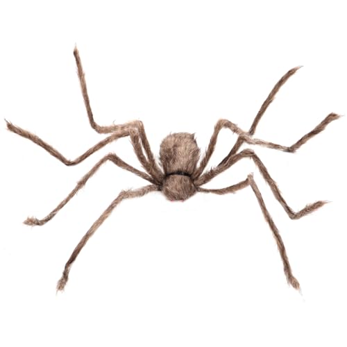 ifundom Simulation Plüschspinne Gefälscht Halloween-Dekorationen Im Freien Halloween-Dekorationen Spinne Halloween -Ornamente Dekoration Halloween Kostüm Spinnennetz Grey von ifundom
