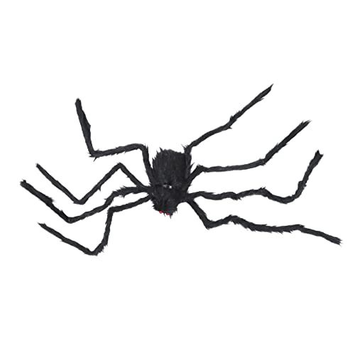 ifundom Simulation Plüschspinne Halloween-pumpendekorationen Riesige Halloween-spinne Spinnen-Halloween-Dekorationen Halloween-Dekorationen Im Freien Puppe Spinnennetz Unheimlich Black von ifundom