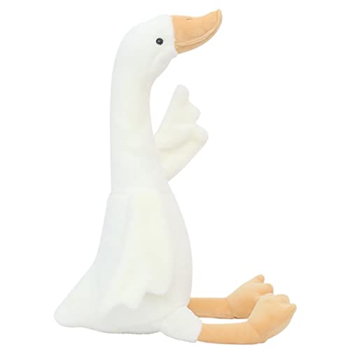 ifundom Simulation Schwanenpuppe für kinderspielzeug kinderknallzeug leuchtspielzeug weihnachstsgeschenk Simulation Stofftier Gans Stofftierpuppe Plüsch Weiß von ifundom