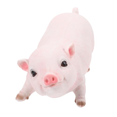 ifundom Simulation Schweinchen Ornamente Schweine Ferkel Figur Tiermodell Mini-Schwein-Modelle Tierskulptur Hausskulptur Rosa Harz von ifundom
