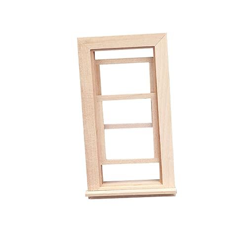ifundom Maßstab 112 Puppenhaus Miniatur Fenster Ornament Holz Spielhaus Schlafzimmer Zubehör ifundom Maßstab 112 Puppenhaus Miniatur Fenster Ornament Holz Spielhaus Schlafzimmer Zubehör von ifundom