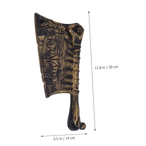 ifundom Simulations-Küchenmesser Halloween-Requisiten gruselige Partyartikel gefälscht Halloween Costume Halloween Kleidung Performance-Requisiten Simulations-Cutter-Party Golden von ifundom