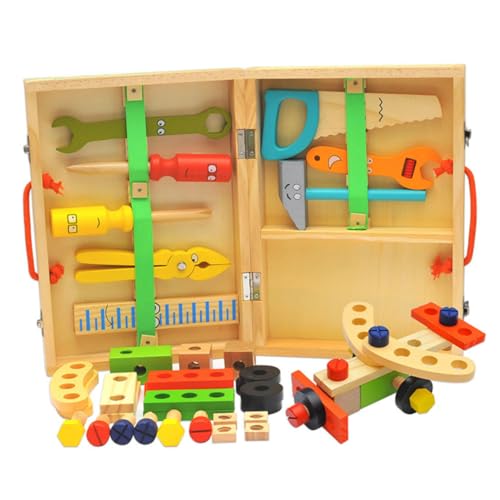 ifundom Werkzeugkasten vorgeben werkzeugset Kinder Werkzeug-Sets Kinder Mini-Werkzeugkasten Rollenspiel-Toolbox Werkzeugkasten für Kinder Simulations-Toolbox für Kinder Mutter von ifundom