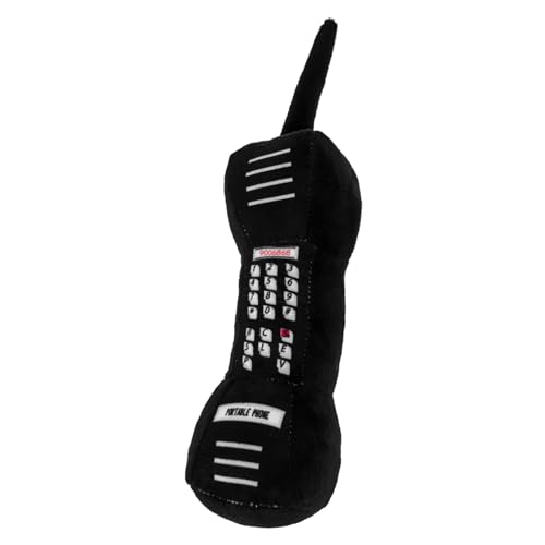 ifundom Simulationsspielzeug des Großen Plüsch Mädchen Telefon Kleinkind Kinderpuppenspielzeug Wohnkultur Handy-Ornament Kuscheltiere Pp Baumwolle Black von ifundom