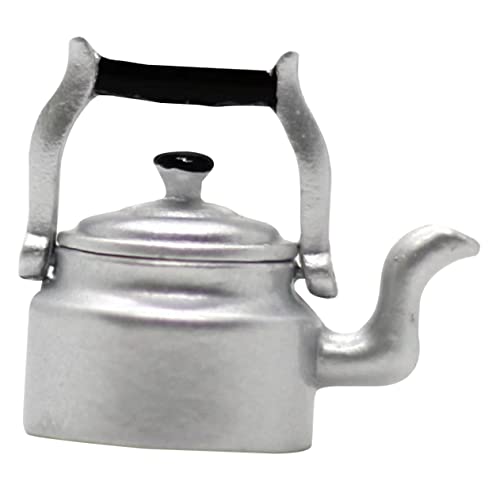 ifundom Realistischer Miniatur-wasserkocher Handwassertopf Aus Metall Mini-wasserkocher Für Die Mini-küche Für Jungen Und Mädchen Und Als Foto-Requisiten von ifundom