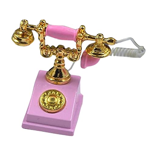 ifundom Miniatur Telefondekoration Für Puppenhäuser Vintage Mini Telefon Modell Als Tischornament Spielzeug Für Mikrolandschaften Leichthergestellt Und Realistisch ifundom Miniatur Telefondekoration Für Puppenhäuser Vintage Mini Telefon Modell Als Tischornament Spielzeug Für Mikrolandschaften Leichthergestellt Und Realistisch von ifundom