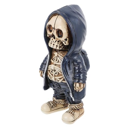 ifundom Skelett-Statue Halloween-Requisiten Halloween- Skelett-Halloween-Dekorationen Geist Ornamente The Hallow Halloween mitgebsel die Gabe Wohndekoration Skelettstatue aus Harz von ifundom